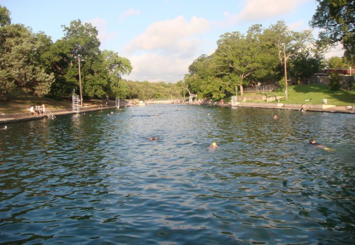 Take a free dip at the Barton Springs Pool before 8 am and after 8pm